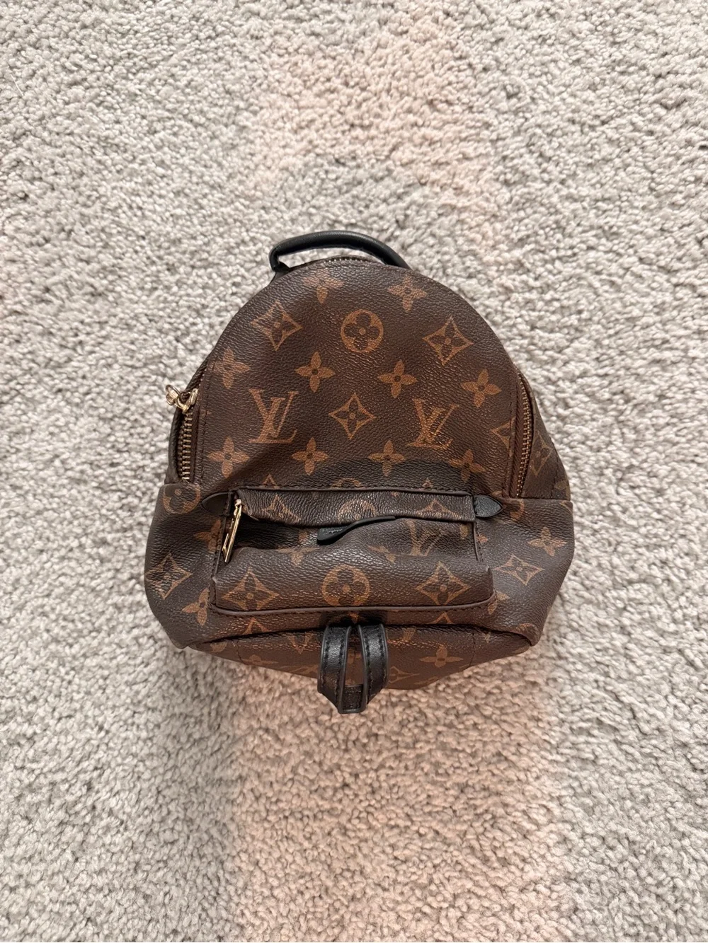Designer Mini Backpack - Monogram Brown